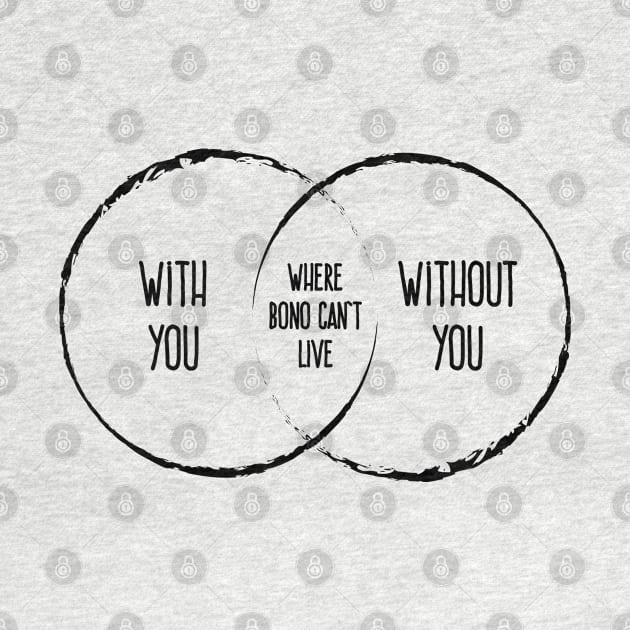 With Or Without You Venn Diagram by Rad Love
